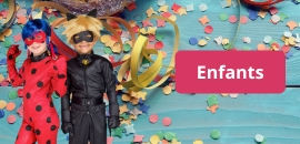Kit déguisement avec gants + loup Ladybug Miraculous XL (9-10 ans