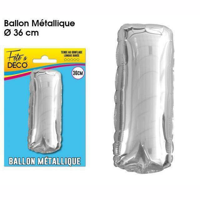 BALLON MÉTALLIQUE LETTRE AU CHOIX,I,Farfouil en fÃªte,Ballons