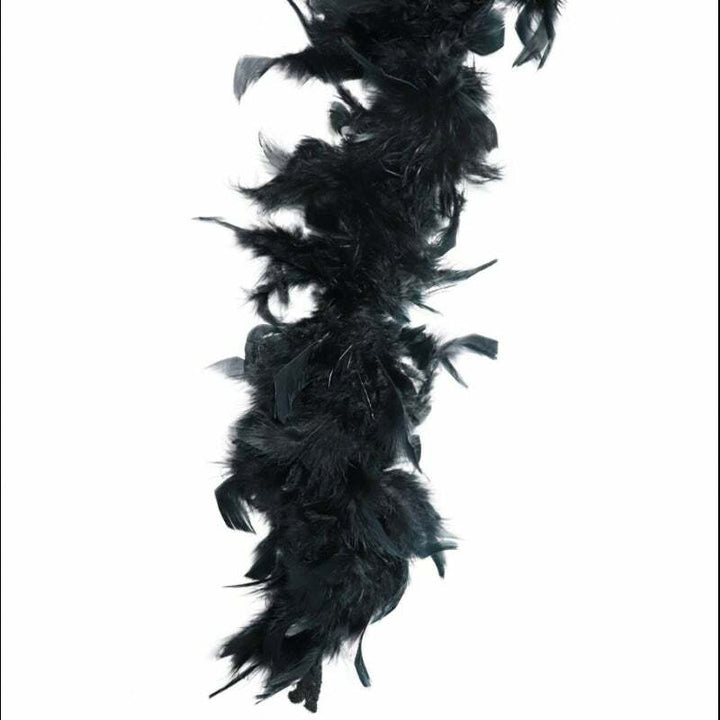 Boa en plumes noir 180 cm 50 gr 1er prix,Farfouil en fÃªte,Boas et plumes