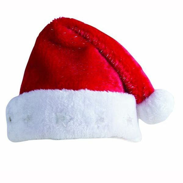 Bonnet lumineux adulte de Noël rouge argenté,Farfouil en fÃªte,Chapeaux
