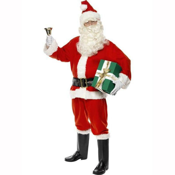 Costume de Père Noël en feutrine homme,Farfouil en fÃªte,Déguisements