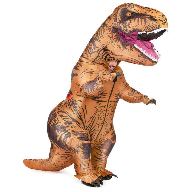 Déguisement de dinosaure gonflable pour adultes T-REX Costume enfant  jurassique Halloween Blowup 