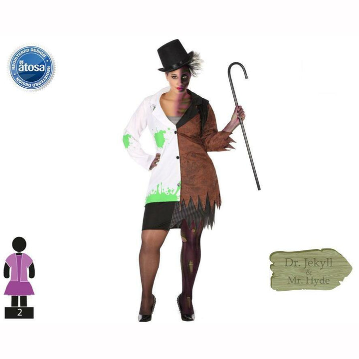 Costume femme scientifique Jekyll et Hyde,XL,Farfouil en fÃªte,Déguisements