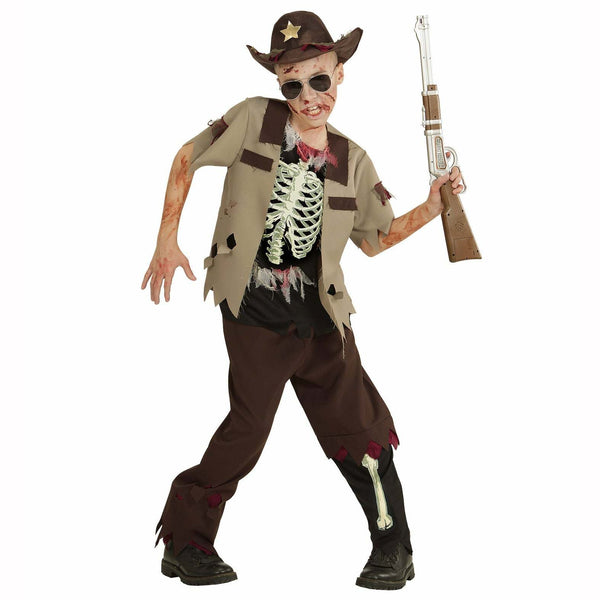 Déguisement enfant / ado shériff zombie garçon,128 cm,Farfouil en fÃªte,Déguisements