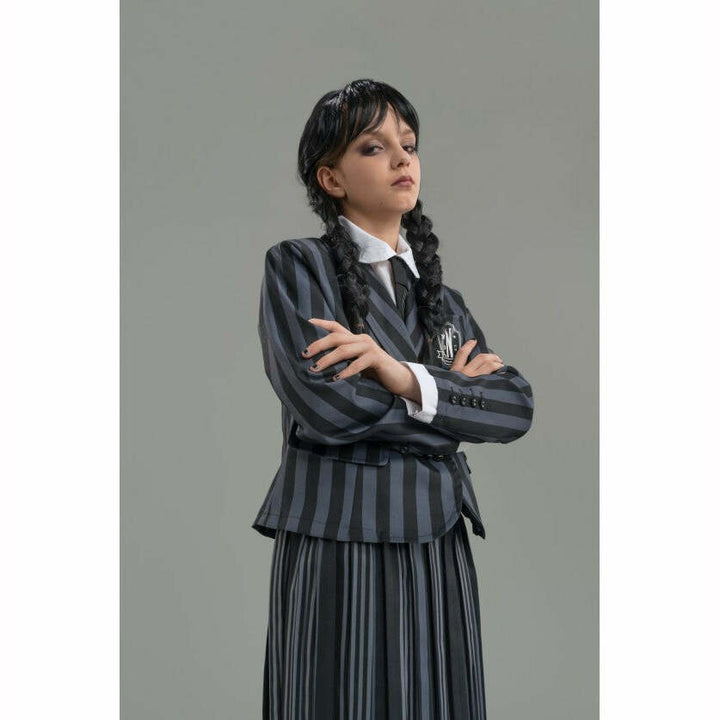 Déguisement enfant / adolescente uniforme de Nevermore noir et gris licence officielle Mercredi™,Farfouil en fÃªte,Déguisements