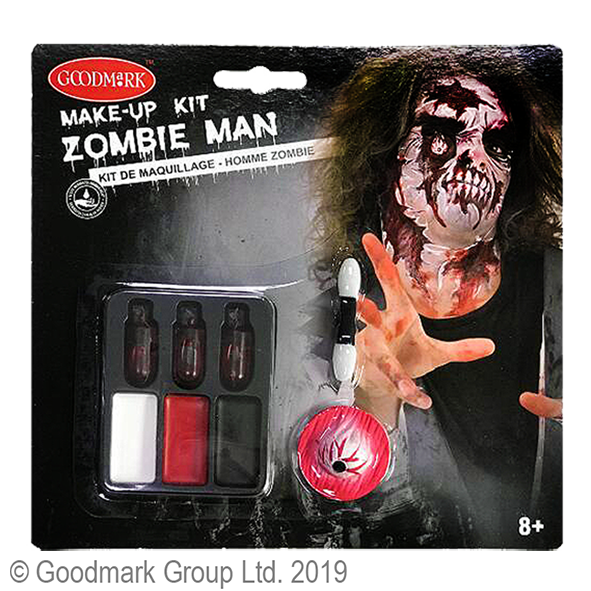 Kit de maquillage zombie homme,Farfouil en fÃªte,Effets spéciaux pour déguisements