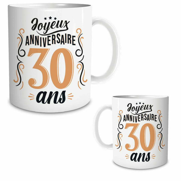 Mug / tasse anniversaire 30 ans,Farfouil en fÃªte,Cadeaux anniversaires festifs et rigolos