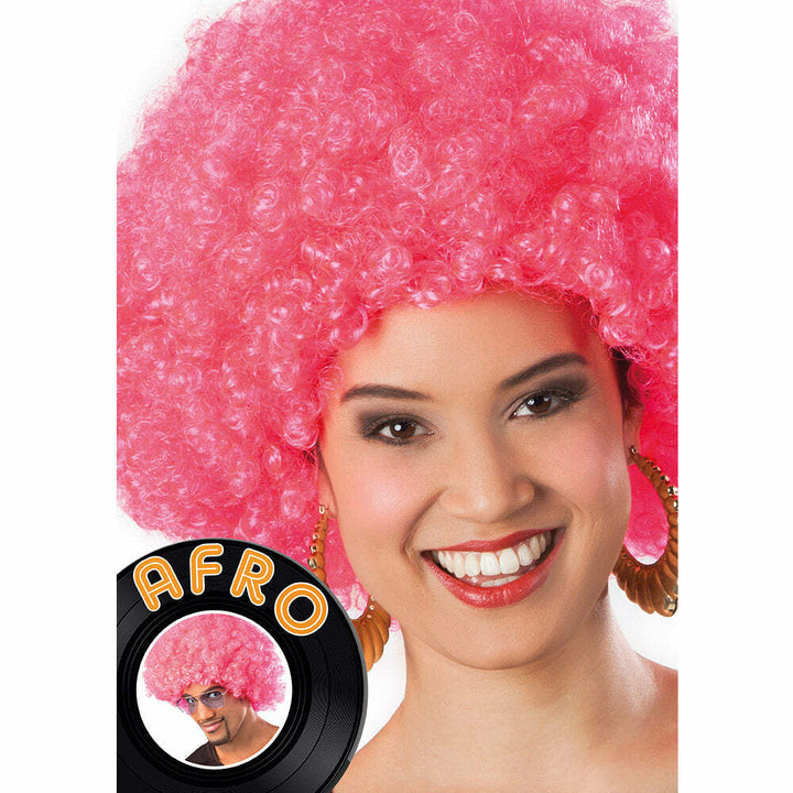 Perruque Afro rose,Farfouil en fÃªte,Perruque