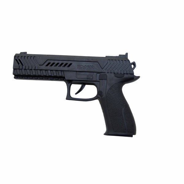 Pistolet noir automatique 21 cm,Farfouil en fÃªte,Armes