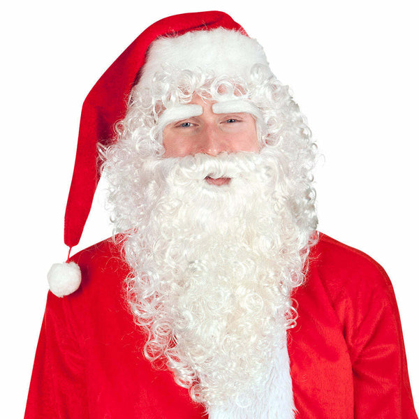Set de Père Noël luxe (perruque, sourcils et barbe),Farfouil en fÃªte,Perruque