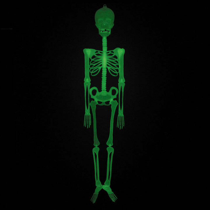 Squelette blanc phosphorescent 150 cm,Farfouil en fÃªte,Pompons, suspensions