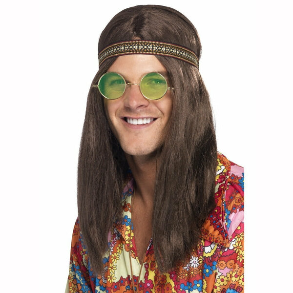 Kit Hippie collier, lunettes, bandeau,Farfouil en fÃªte,Accessoires de déguisement