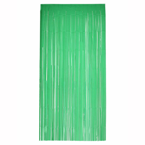 Rideau à franges vert mat 91 x 244 cm / 36 x 96 po,Farfouil en fÃªte,Décorations