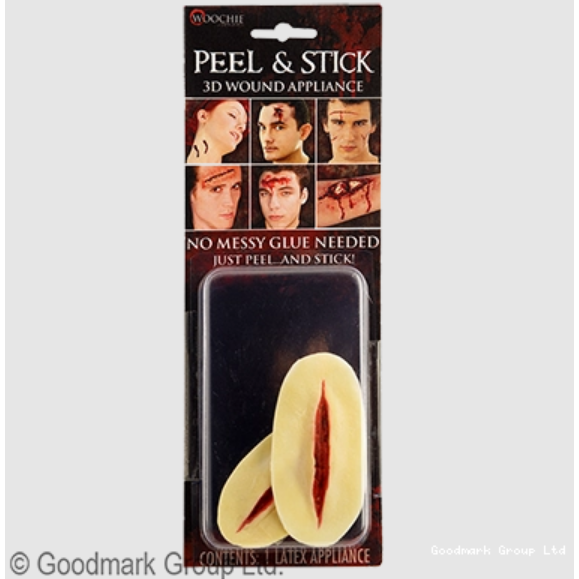 Woochie Scar Peel & Stick - Poignet Tailladé,Farfouil en fÃªte,Effets spéciaux pour déguisements