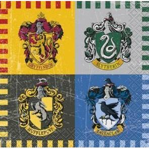 16 serviettes en papier 24 x 24 cm Harry Potter™,Farfouil en fÃªte,Nappes, serviettes