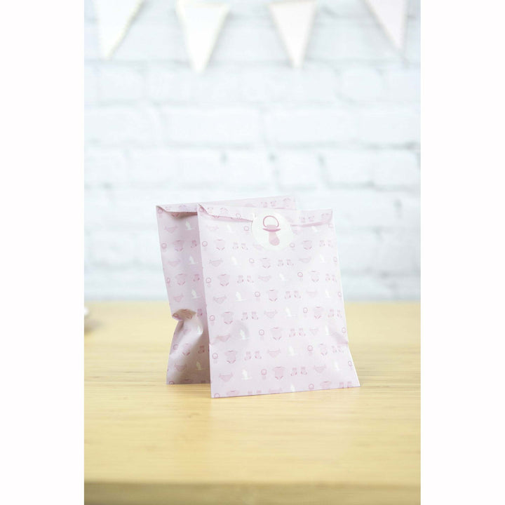 25 petits sachets cadeaux en papier Baby Pink,Farfouil en fÃªte,Contenants alimentaire