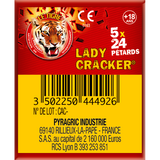 5 chains of firecrackers 24 shots the Tiger Lady Cracker