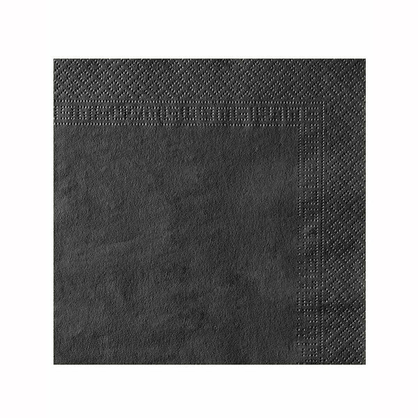 50 serviettes noires 33 x 33 CM,Farfouil en fÃªte,Nappes, serviettes