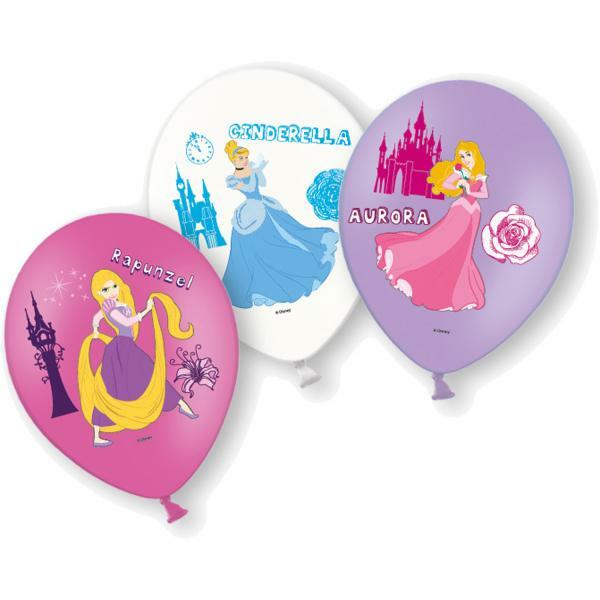 6 ballons en latex Princesses Disney™ 11" 28 cm,Farfouil en fÃªte,Ballons