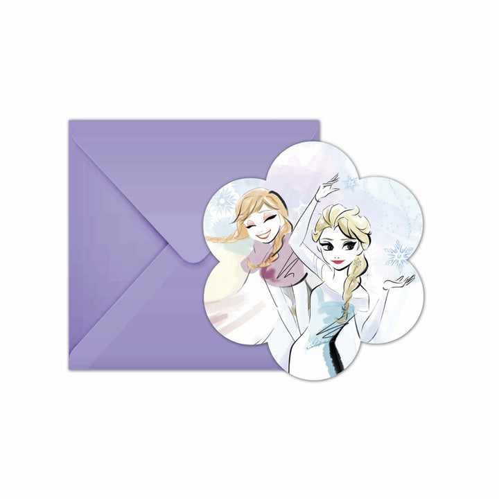 6 CARTONS D'INVITATIONS AVEC ENVELOPPES LA REINE DES NEIGES™,Farfouil en fÃªte,Décorations