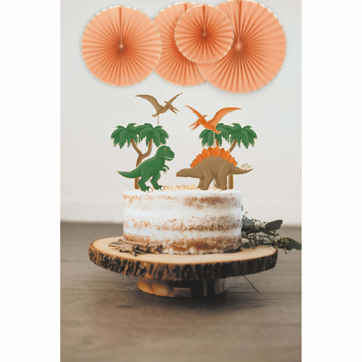 6 décorations pour gâteaux 20 cm Dino,Farfouil en fÃªte,Sujets gâteaux