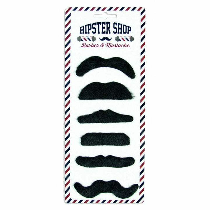 6 moustaches noires,Farfouil en fÃªte,Moustaches, barbes