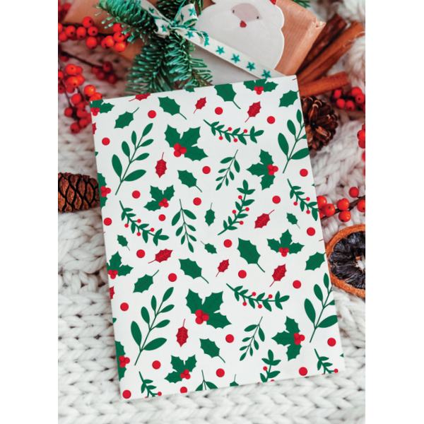 8 sachets cadeaux en papier - Houx de Noël,Farfouil en fÃªte,Contenants alimentaire