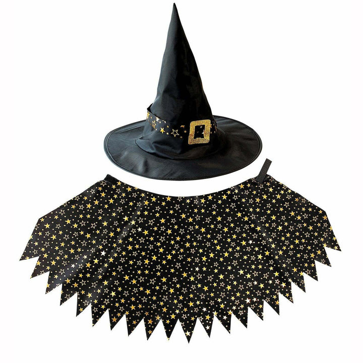 Accessoires enfant de sorcière étoile (Cape + chapeau),Farfouil en fÃªte,Cape