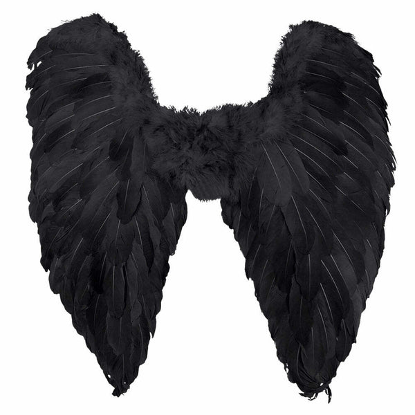 Ailes d'ange noir 65 x 65 cm,Farfouil en fÃªte,Ailes