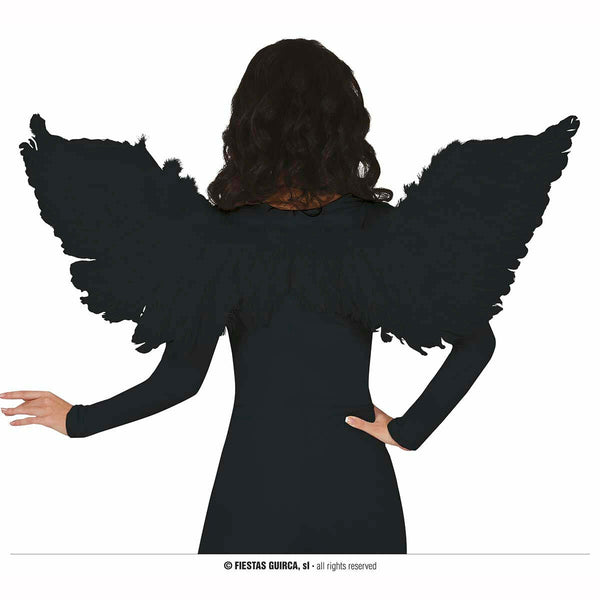 Ailes d'ange noires 106 cm,Farfouil en fÃªte,Ailes