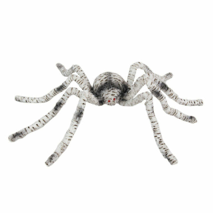 Araignée grise tigrée 90 cm,Farfouil en fÃªte,Décorations