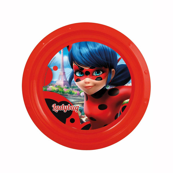 Assiette plate en plastique Ladybug Miraculous™ 21 cm,Farfouil en fÃªte,Assiettes, sets de table