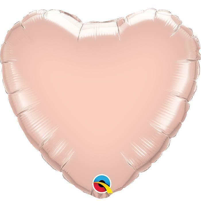 Ballon aluminium coeur rose gold 18" 46 cm Qualatex®,Farfouil en fÃªte,Ballons