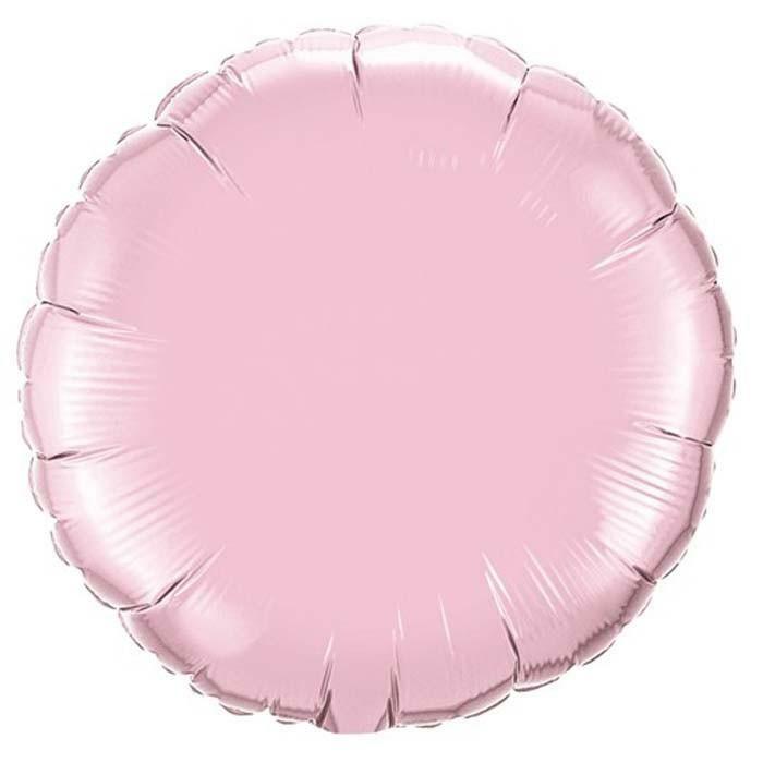 BALLON ALUMINIUM ROND ROSE PERLE 18" 45 CM QUALATEX®,Farfouil en fÃªte,Ballons