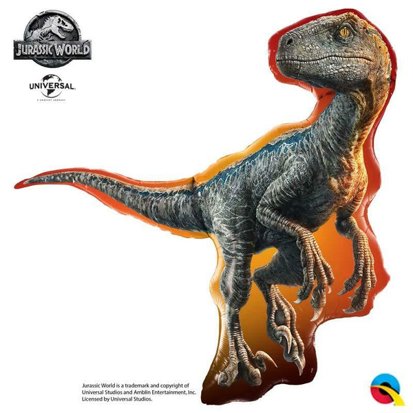 Ballon en aluminium Raptor Jurassic World™ 96 cm 38" Qualatex®,Farfouil en fÃªte,Ballons
