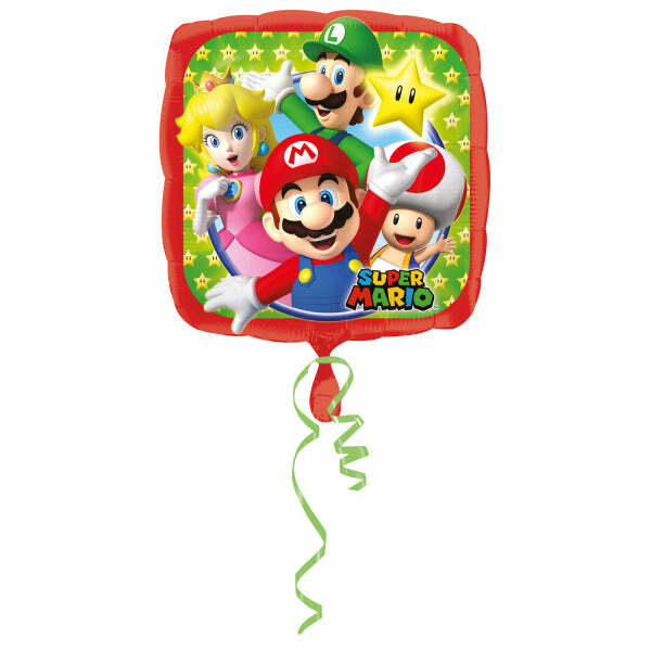 Ballon foil Super Mario™ 43 cm,Farfouil en fÃªte,Ballons