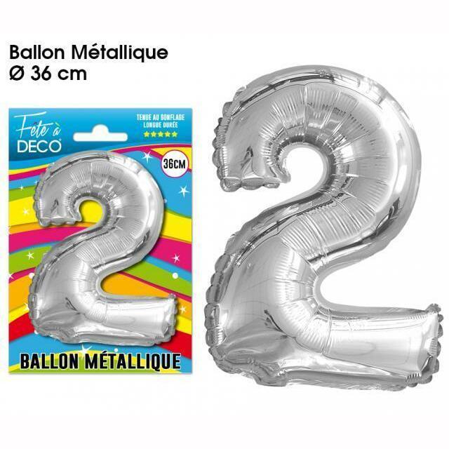 BALLON MÉTALLIQUE CHIFFRE AU CHOIX,2,Farfouil en fÃªte,Ballons