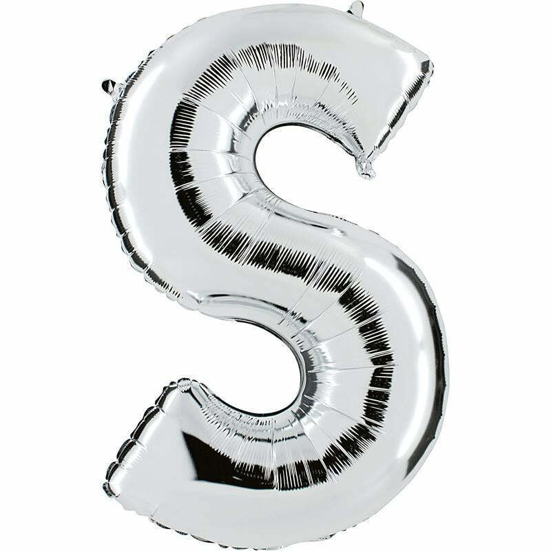 ballon lettre F en aluminium 102cm OR