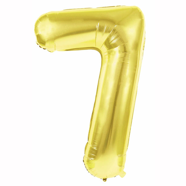 Ballon mylar or chiffre 7 - 36 cm,Farfouil en fÃªte,Ballons
