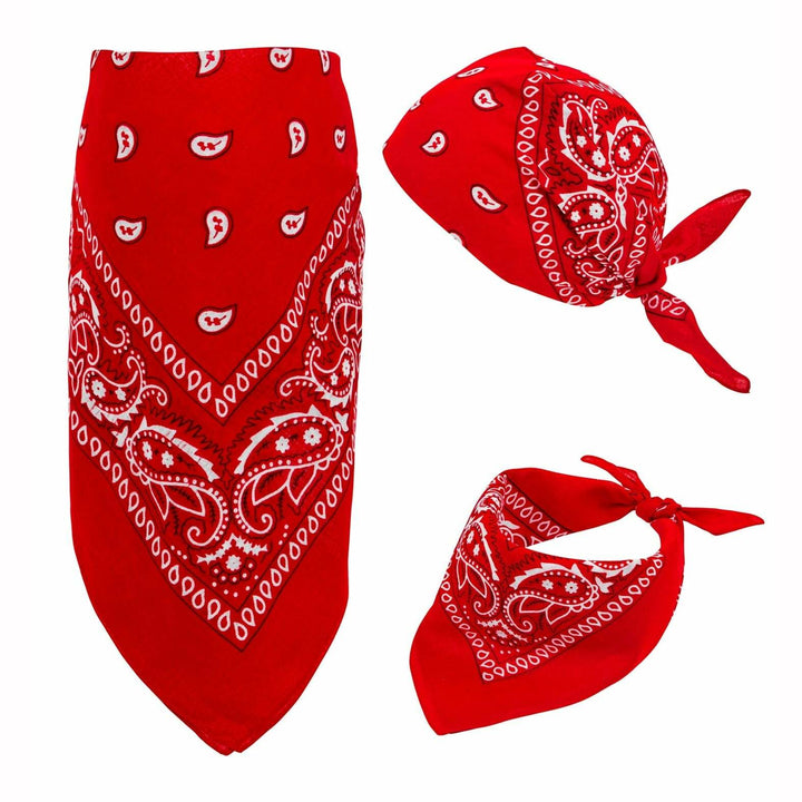 Bandana western rouge 55 x 55 cm,Farfouil en fÃªte,Cravates, Noeuds papillons