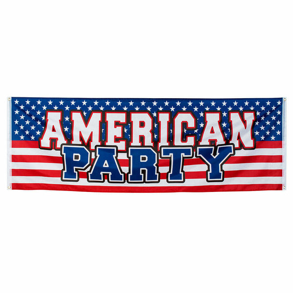 Bannière USA "American Party" 220 cm,Farfouil en fÃªte,Guirlandes, fanions et bannières