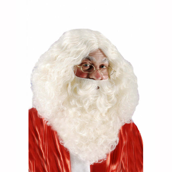 Barbe de Père Noël ivoire 35 cm,Farfouil en fÃªte,Moustaches, barbes