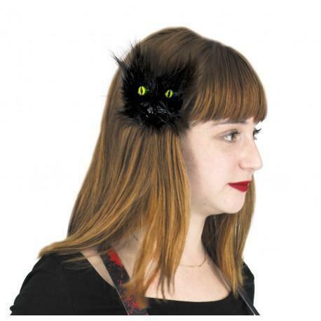 Barrette d'Halloween tête de chat noir,Farfouil en fÃªte,Chapeaux
