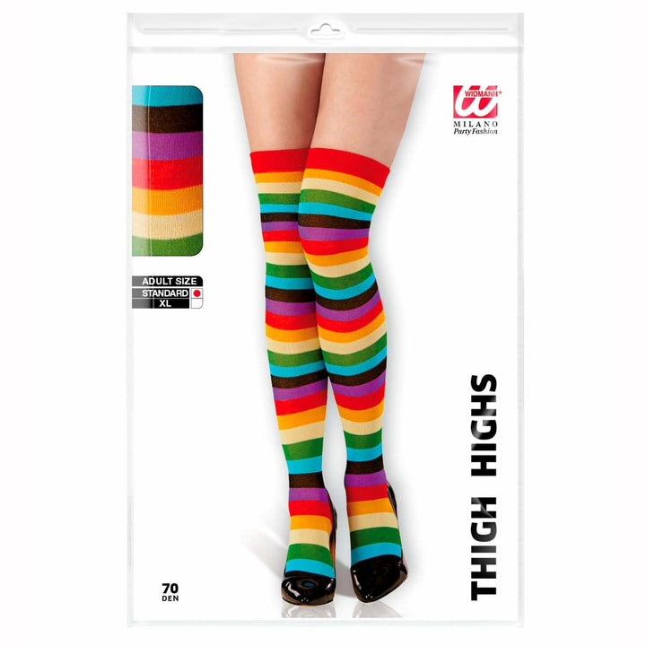 Bas / chaussettes de clown multicolores,Farfouil en fÃªte,Collants, bas, chaussettes, guêtres