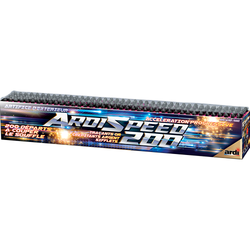 Batterie Ardi-speed 200 fusées Ardi,Farfouil en fÃªte,Feux d'artifice et pétards