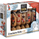 Box of 12 small Christmas crackers