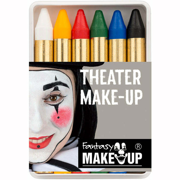 Boite de 6 crayons gras Fantasy Make Up,Farfouil en fÃªte,Maquillage de scène