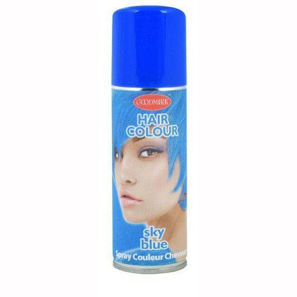 Bombe de laque pour cheveux 125 ml Bleu,Farfouil en fÃªte,Coloration des cheveux