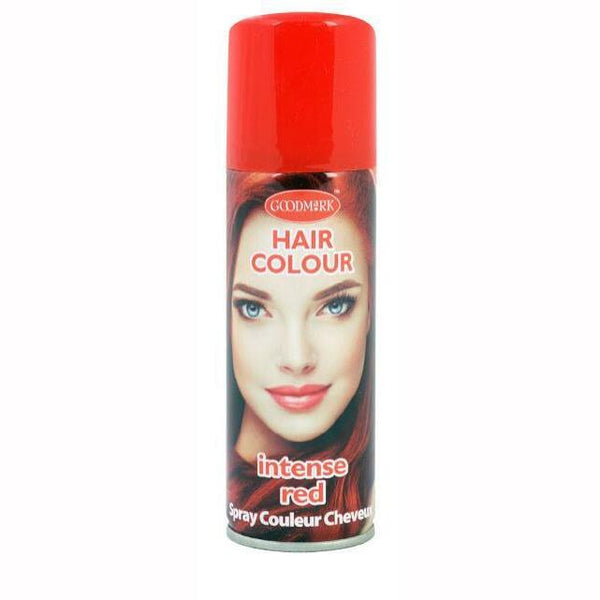 Bombe de laque pour cheveux 125 ml Rouge,Farfouil en fÃªte,Coloration des cheveux