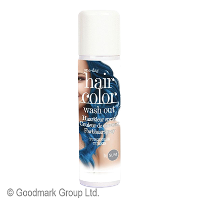 Bombe de laque pour cheveux 75 ml Turquoise,Farfouil en fÃªte,Coloration des cheveux